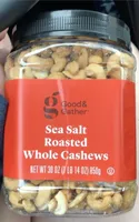 Sea salt roasted whole cashews