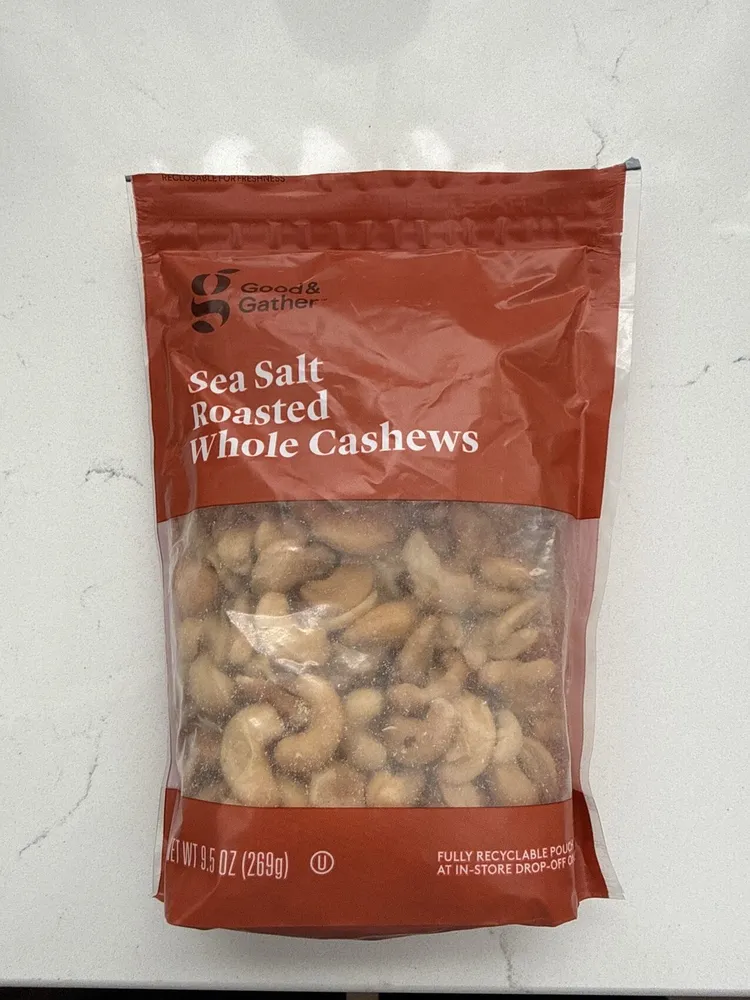 Sea Salt Roasted Whole Cashews