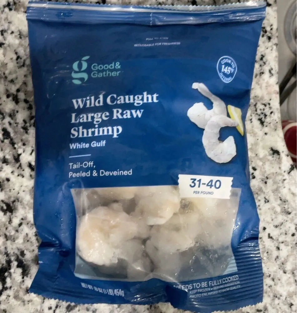 wild Caught Large Raw Shrimp