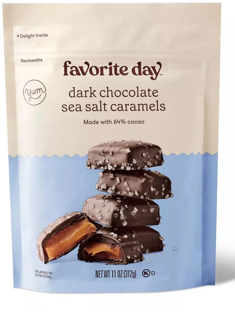 dark chocolate sea salt caramels
