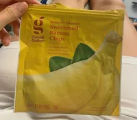 Naturally flavored sweetened banana chips