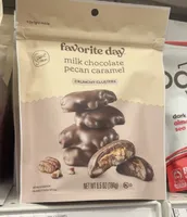 milk chocolate pecan caramel crunchy clusters