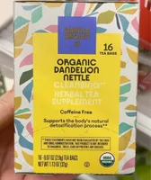 Organic dandelion nettle cleansing herbal tea supplement