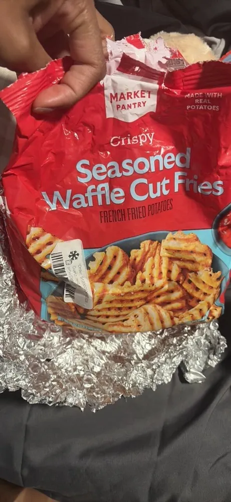 Crispy Seasoned Waffle Cut Fries French Fried Potatoes
