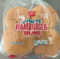 White hamburger buns