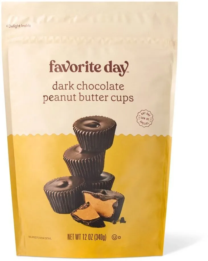 dark chocolate peanut butter cups