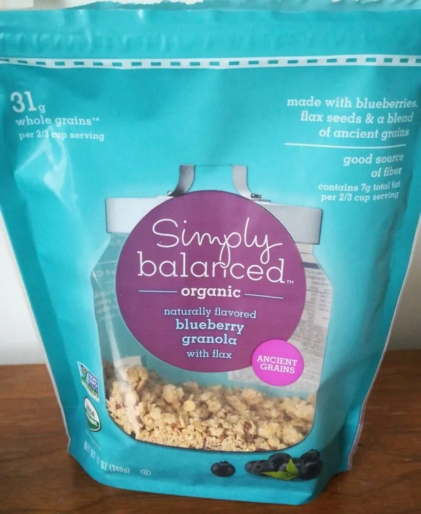 Simply balanced, organic granola, berry blend