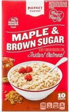 Maple & brown sugar instant oatmeal