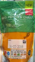 Sauce with grilled red peppers ans chilli