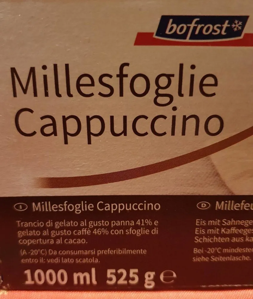 Millefeuille au capucino