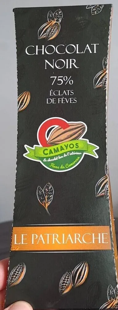Le Patriarche chocolat noir 75% aux éclats de fèves