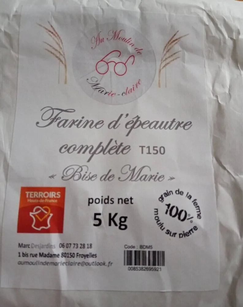 Farine d'épeautre complète T150