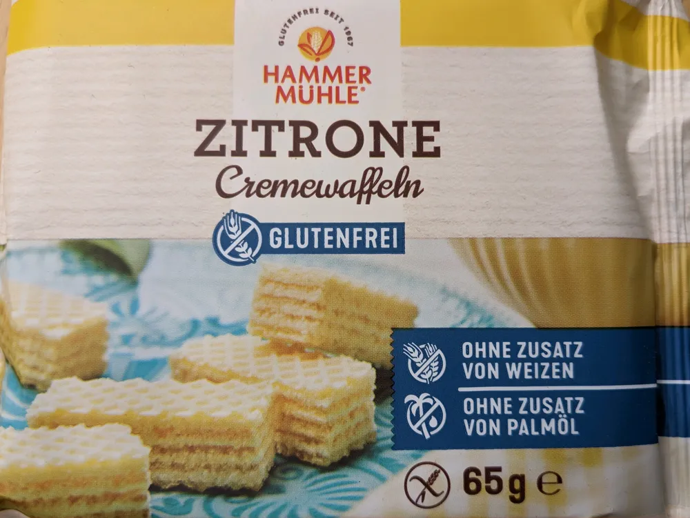 Cremewaffeln Zitrone