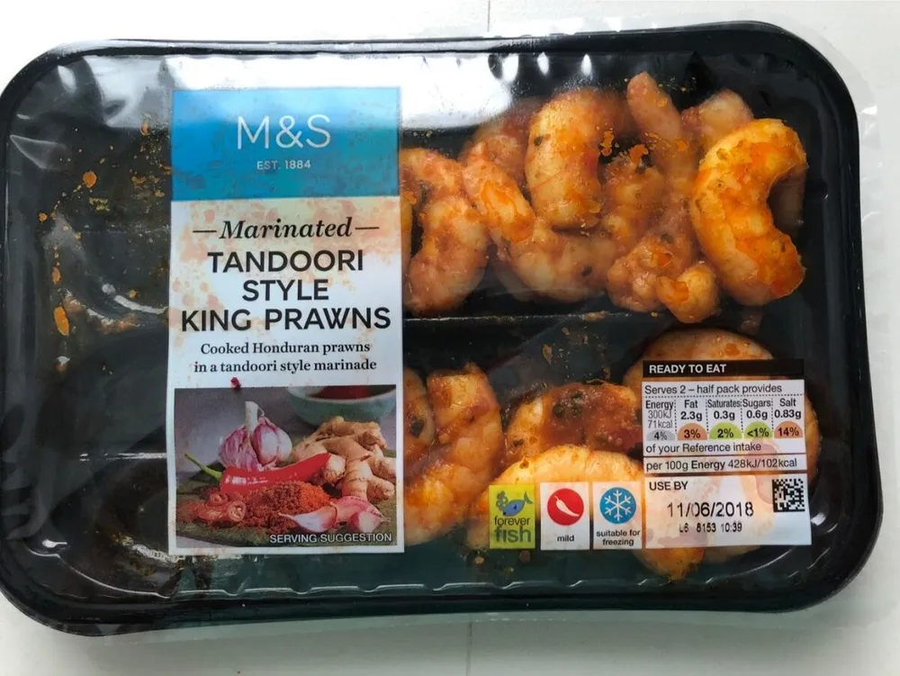 Tandoori Style King Prawns