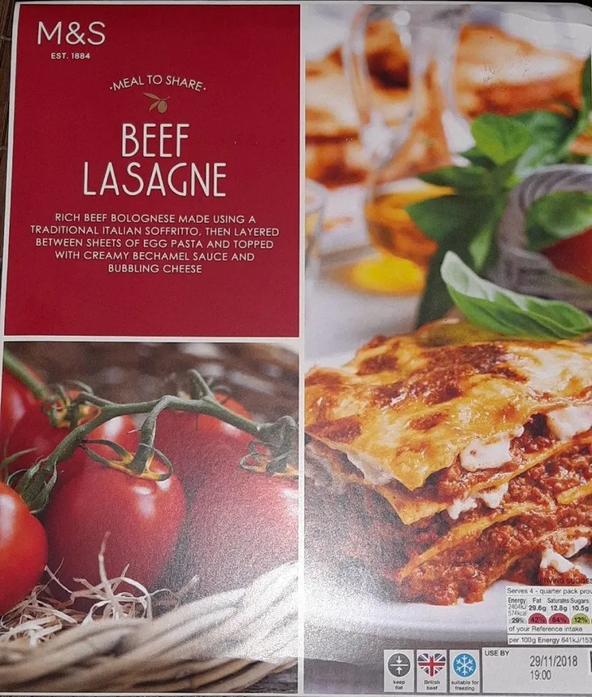 Beef Lasagne