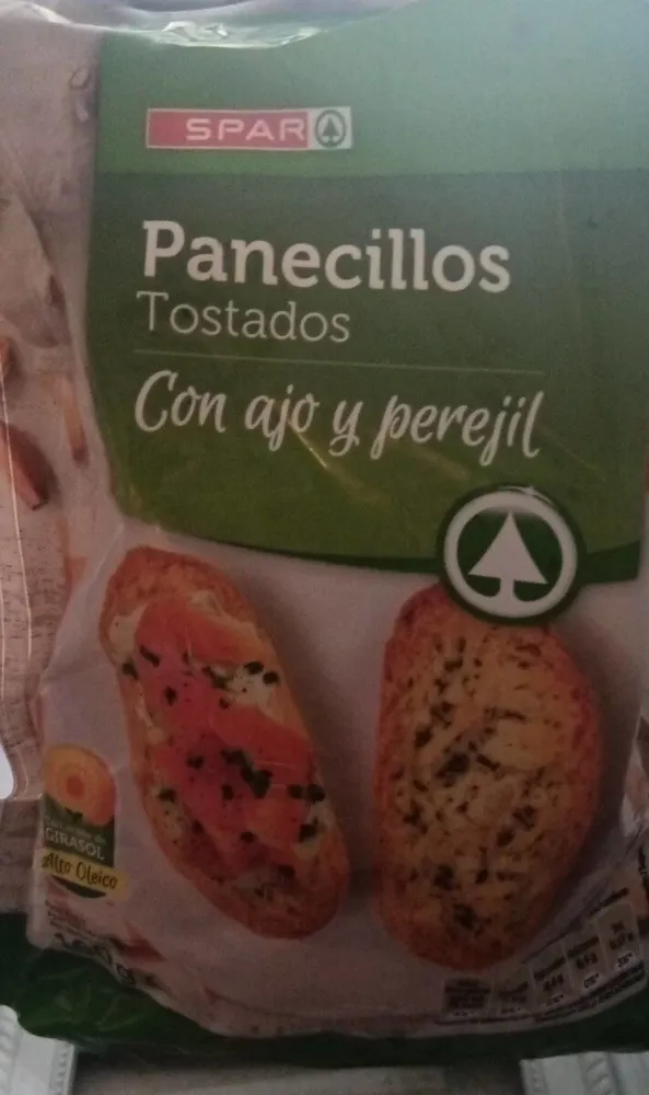 Panecillos tostados ajo y perejil