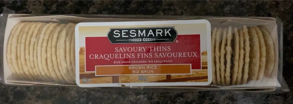 Brown rice savoury thins