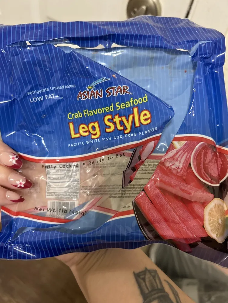 crab flavored seafood leg style