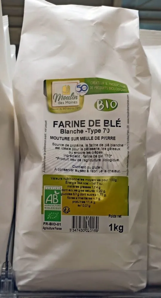 Farine de blé blanche type 70