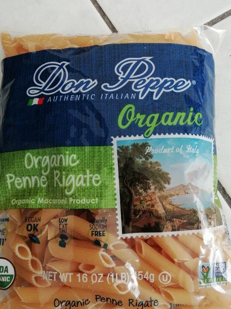 Organic penne rigate