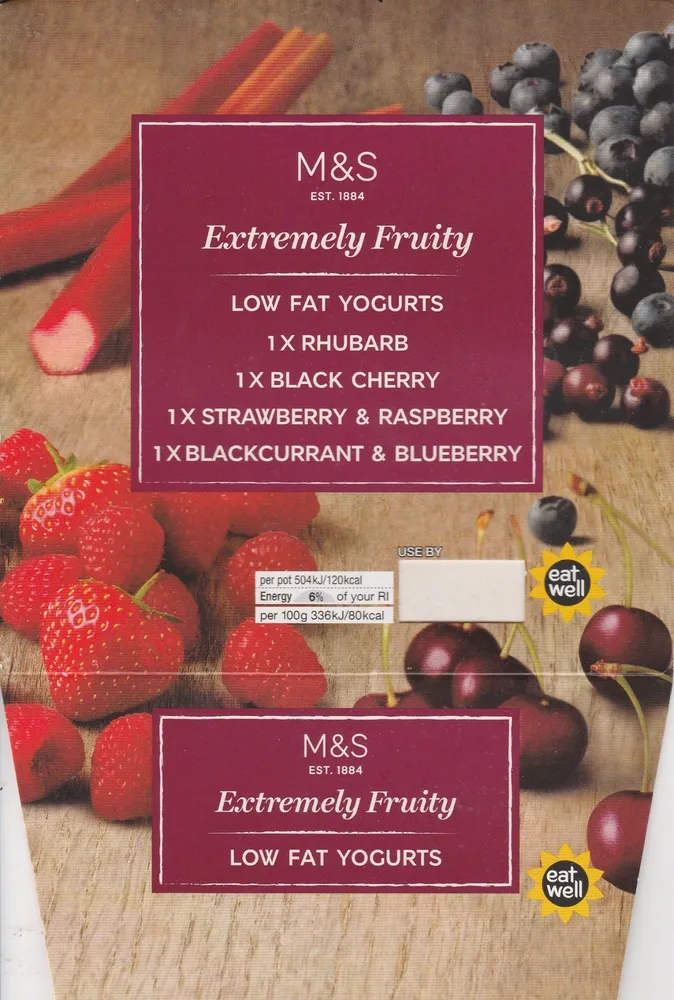 Extremely Fruity Low Fat Yogurts