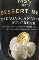 Madagascan vanilla ice cream
