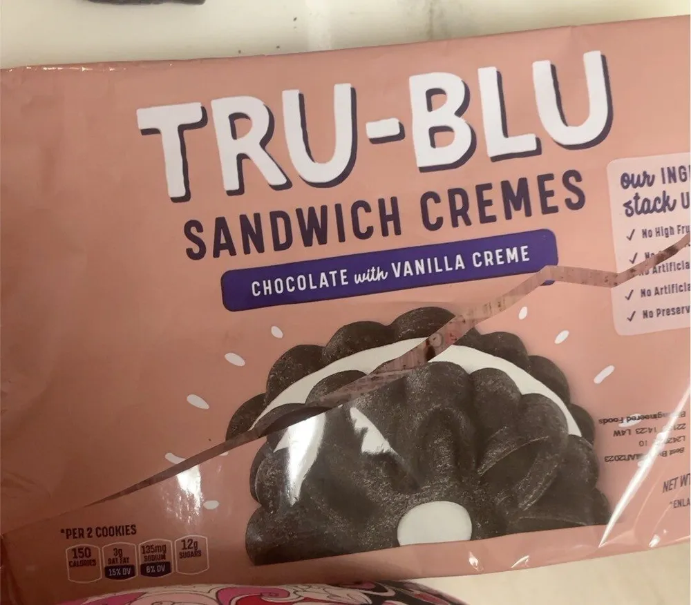 Tru-Bluu sandwich creams