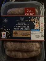 Cumberland pork sausages