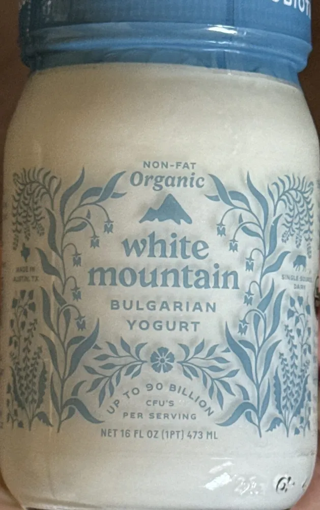 Organic Bulgarian Non-Fat Yogurt