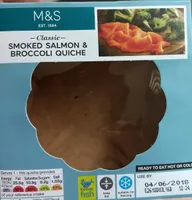 Quiche saumon fumé, brocolis