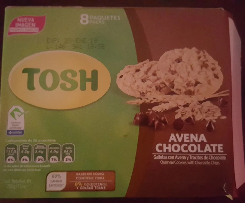 Galletas Avena Chocolate