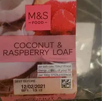 Coconut and rapsberry loaf
