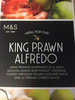 King prawn alfredo