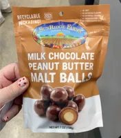 Milk chocolate peanut butter malt balls