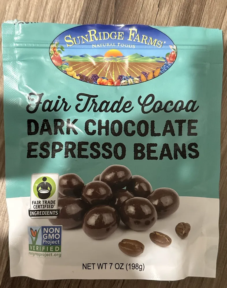 Fair Trade Cocoa Dark Chocolate Espresso Beans