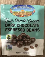 Fair Trade Cocoa Dark Chocolate Espresso Beans