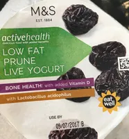 Low Fat Prune Live Yogurt