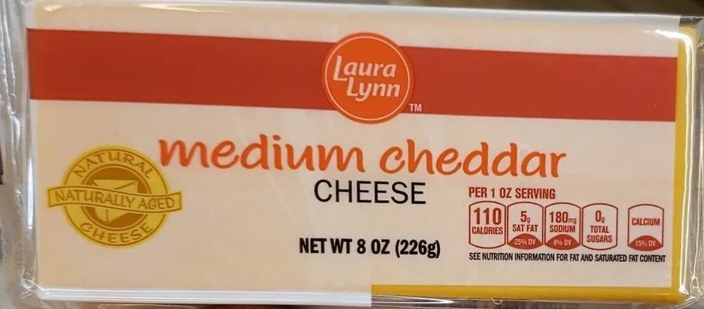 medium cheddar cheese