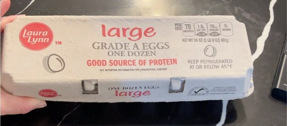 ONE DOZEN EGGS