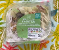 APPLE CELERY AND WALNUT SALAD WITH A CREAMY MAYONNAISE DRESSING