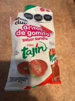 aritos de gomita sandía con Tajín
