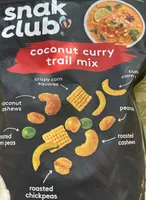 Coconut curry trail mix