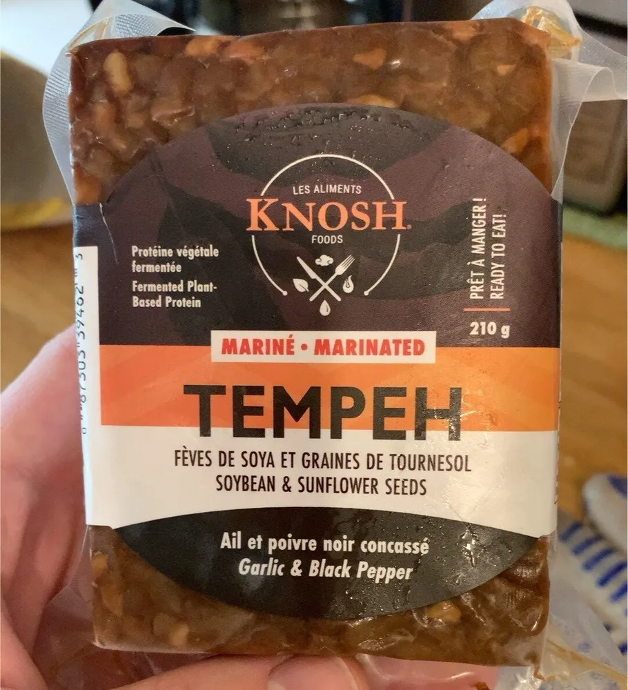 Marinated Tempeh Garlic and Black Pepper