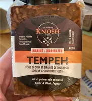 Marinated Tempeh Garlic and Black Pepper