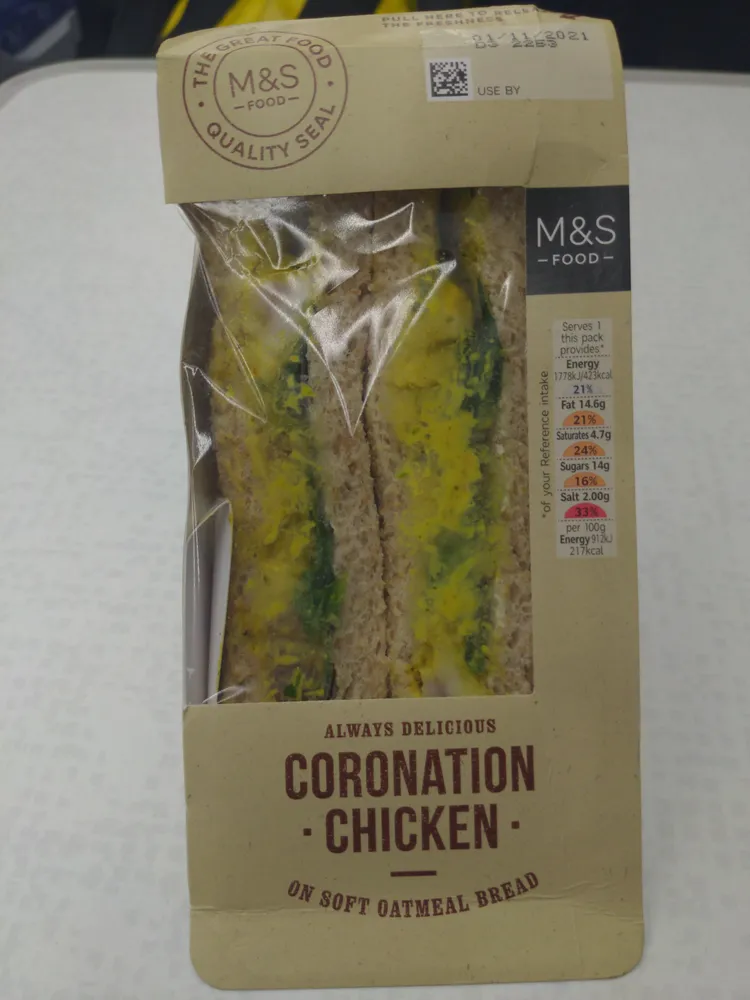 Coronation Chicken Sandwich