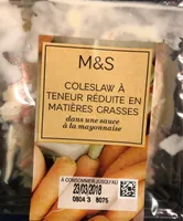 Coleslaw à teneur réduite en matières grasses