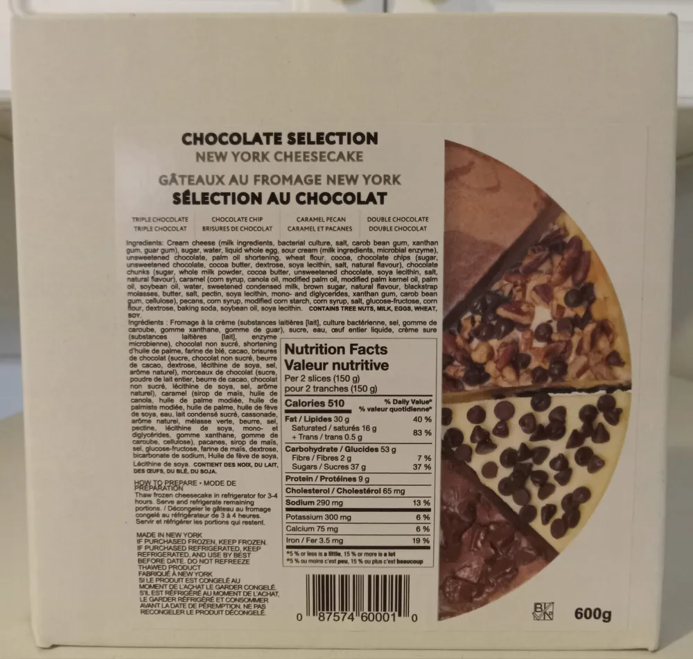 New York Cheesecake Chocolate Selection