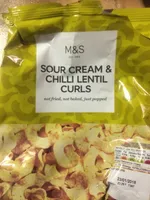 Sour cream & chilli lentils curls