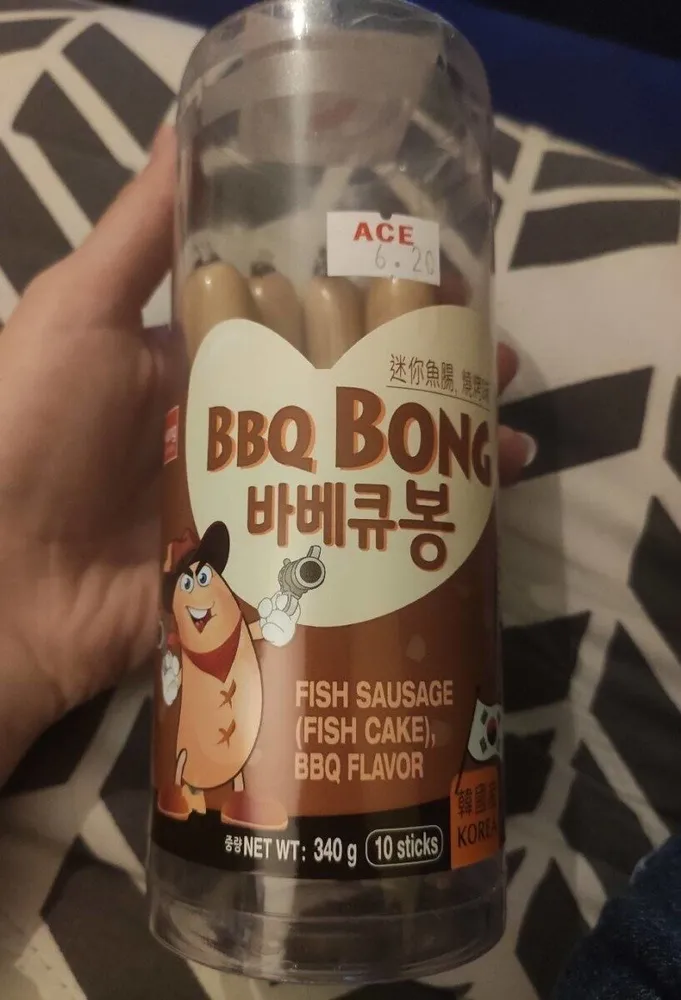 Fish sausage BBQ flavor