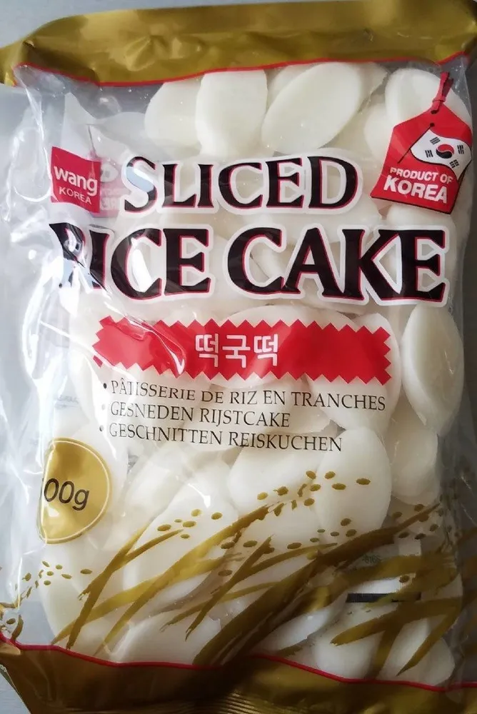Sliced rice cakes